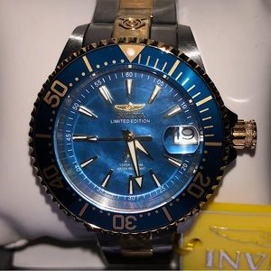 Invicta Grand Diver Limited Ed. Automatic Two-tone Diamond Accent Watch 38mm